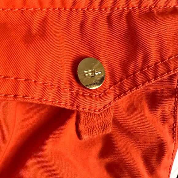 Ralph Lauren Golf Ladies Champions Orange Classic Shorts Capris Size 6 HTF - Picture 5 of 13